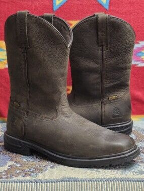 Rocky Worksmart Composite PT/EH Boots Mens Size 11.5 Chocolate Brown (RKW0276)